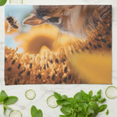 ひまわり食べの間 キッチンタオル (折り畳み)