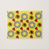 ひまわり飾りジグソーパズル ジグソーパズル (横)