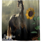 ひまわり馬シャワーカーテン シャワーカーテン (正面)