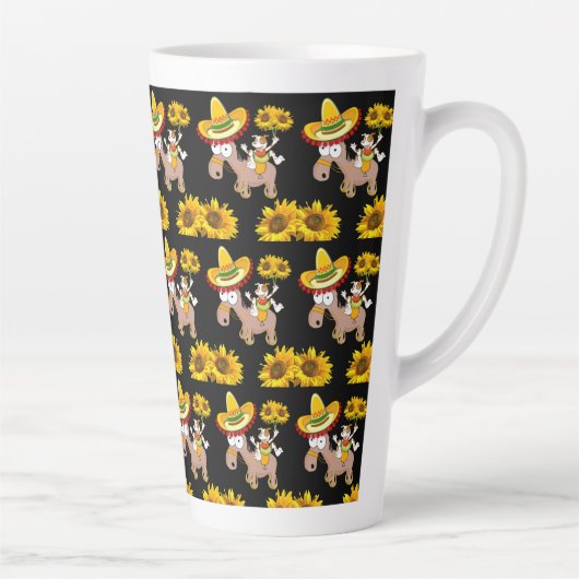 ひまわり馬フローララテマグ カフェラテマグ (右)