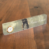 ひまわり馬机用ネームプレート デスクネームプレート (側面)