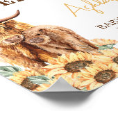 ひまわり高原カウベイビーシャワーへようこそ ポスター (角)