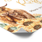 ひまわり高原カウベイビーシャワーオムツラッフル ポスター (角)