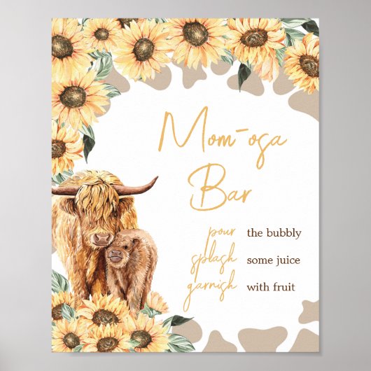 ひまわり高原カウベイビーシャワーマママオサバー ポスター (正面)