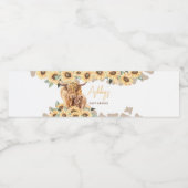 ひまわり高原カウベイビーシャワー ペットボトルラベル (シングルラベル)