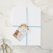 ひまわり高原カウベビーシャワーメッセージカード ギフトタグ (より糸付き)