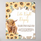 ひまわり高地牛の深夜おむつ ポスター (正面)