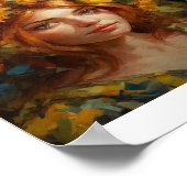 ひまわり髪の女性 ポスター (角)