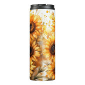 ひまわり魅力的付き白いフェレット タンブラー (裏面)