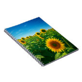ひまわり鮮やかの写真 ノートブック (右側)