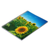 ひまわり鮮やかの写真 ノートブック (左側)