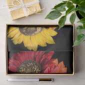 ひまわり鮮やかの色、赤、オレンジ、黄 薄葉紙 (ギフト)