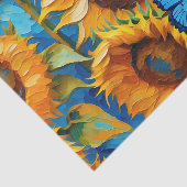 ひまわり鮮やかフローラ及び蝶 薄葉紙 (詳細)