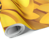 ひまわり黄色のオレンジ色のマクロのクローズアップ背景 ラッピングペーパー (ロールコーナー)