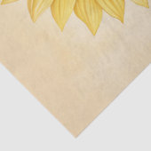 ひまわり黄色の水彩背景の切り離し 薄葉紙 (詳細)