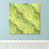 ひまわり黄色の波状組織 キャンバスプリント (インサイチュ (ウッドフロア))