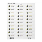 ひまわり黄色の白黒オーストラリア犬ラベル ラベル (フルシート)