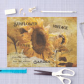 ひまわり黄色の美しい国エフエマラのスクリプト 薄葉紙 (クラフト)