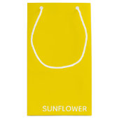 ひまわり黄色の色名 スモールペーパーバッグ (裏面)