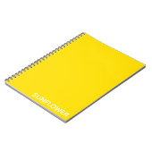 ひまわり黄色の色名 ノートブック (左側)