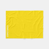 ひまわり黄色の色名 フリースブランケット (正面(横))