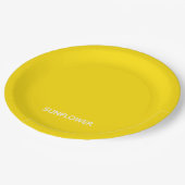 ひまわり黄色の色名 ペーパープレート (アングル)