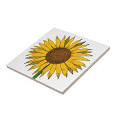 ひまわり黄色の花 タイル (側面)