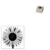 ひまわり黄色の花 ラバースタンプ (押印)