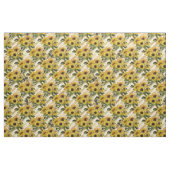 ひまわり黄色の金ゴールドストライプ水彩 ファブリック (ファットクウォーター)