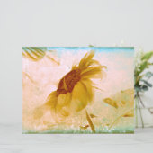 ひまわり黄色セピアヴィンテージアンティークテクスチャ (スタンド正面)