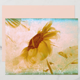 ひまわり黄色セピアヴィンテージアンティークテクスチャ