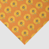 ひまわり黄色フローラ水彩夏素朴 薄葉紙 (詳細)