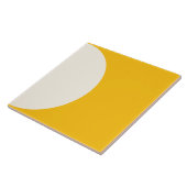 ひまわり黄色モダン幾何学半円タイル タイル (側面)