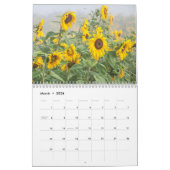 ひまわり黄色素朴国の美しい2024 カレンダー (3月 2026)