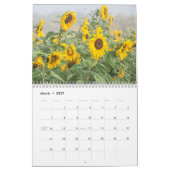 ひまわり黄色素朴国の美しい2024 カレンダー (3月 2027)