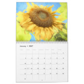 ひまわり黄色素朴国の美しい2024 カレンダー (1月 2027)