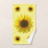 ひまわり黄色 バスタオルセット (ハンドタオル)