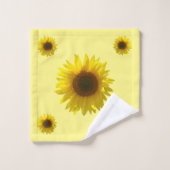 ひまわり黄色 バスタオルセット (ウォッシュタオル)