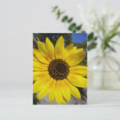 ひまわり黄色 ポストカード (スタンド正面)
