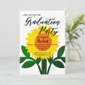 ひまわり黄花卒業式パーティー 招待状 (スタンド正面)