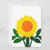 ひまわり黄花卒業式パーティー 招待状 (裏面)