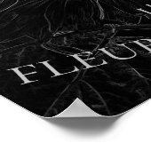 ひまわり黒白フローラ切り離しスクリプト ポスター (角)