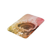 ひまわり黒白動揺してヴィンテージ バスマット (アングル)