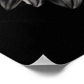 ひまわり黒白 ポスター (角)