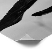 ひまわり黒白 ポスター (角)