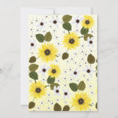 ひまわり1歳 招待状 (裏面)