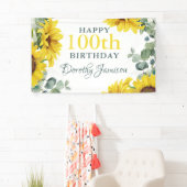 ひまわり100th誕生日パーティー 横断幕 (インサイチュ)