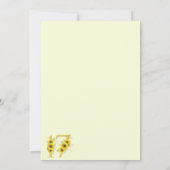 ひまわり17誕生日 招待状 (裏面)