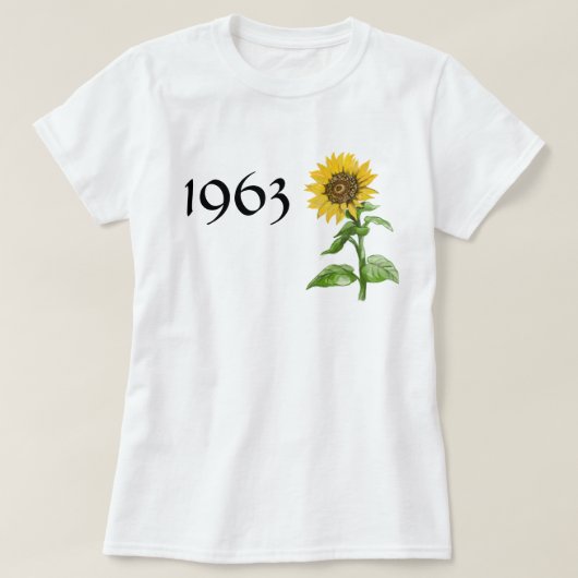 ひまわり1963 Tシャツ (デザイン正面)