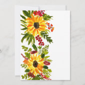 ひまわり1st第1誕生日ガールフォトフローラ 招待状 (裏面)